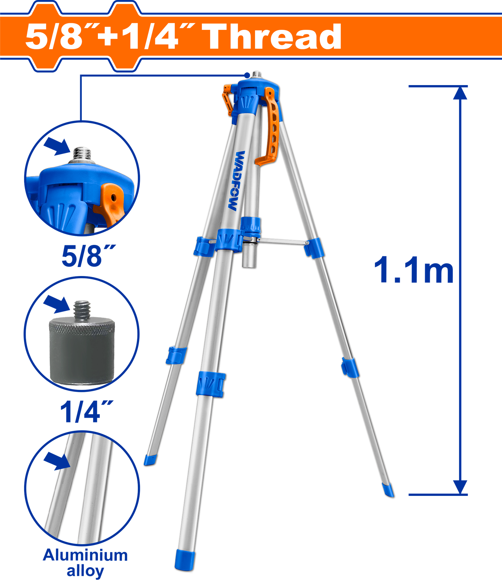 WLE9301.png WLE9301 (Wadfow Tripods for laser levels - C9) - Image 1