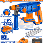 WLM15225 (Wadfow Cordless rotary hammer 20V 22mm + 2 Battery - P1C4)