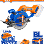 WLWP5633 (Wadfow Cordless circular saw 20V 5.5" + Battery - P1C4)