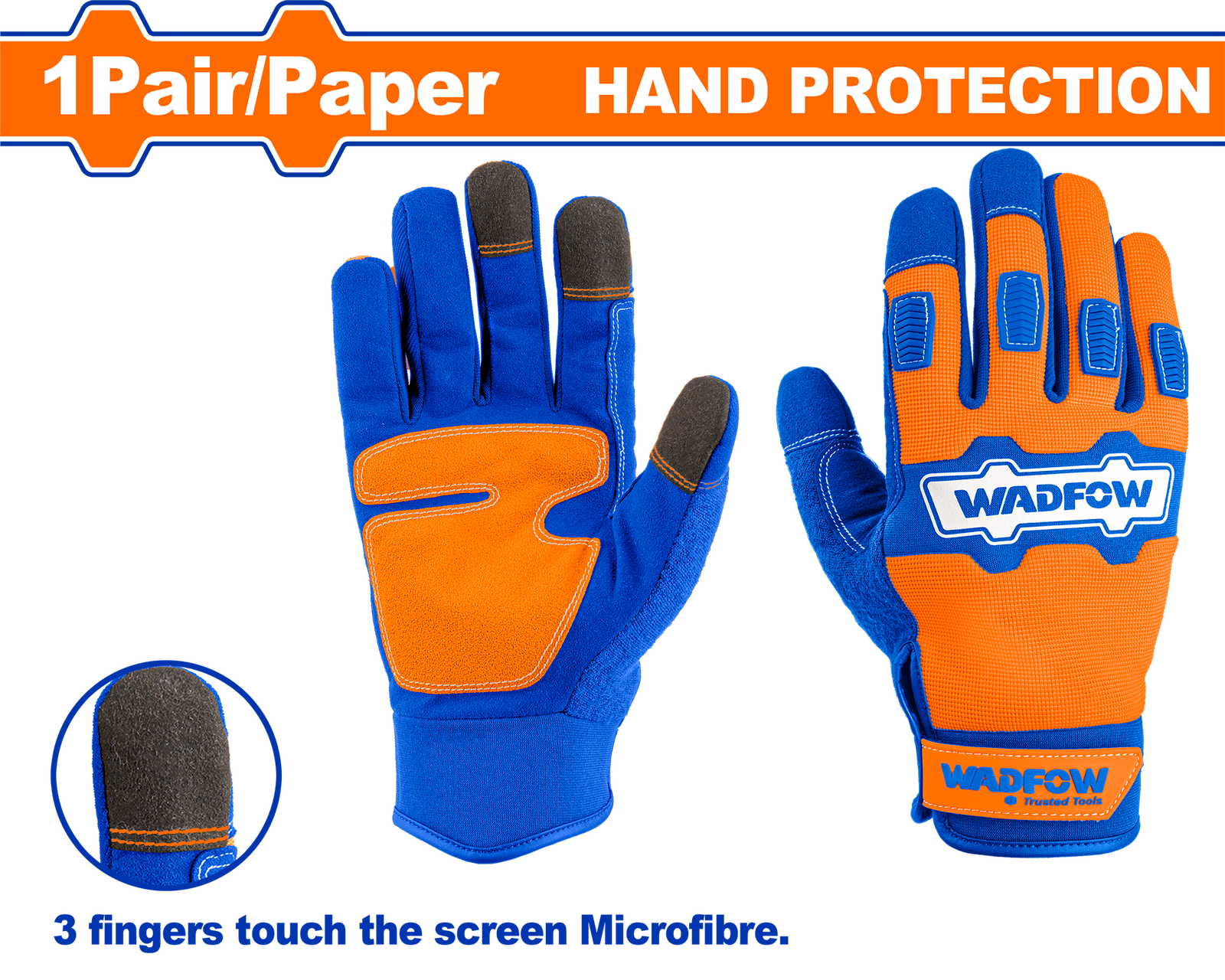 WMG1E03.png WMG1E03 (Wadfow Mechanic gloves XL with PVC leather - P12C120) - Image 1