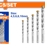 WMJ2K01 (Wadfow 5 Pcs masonry drill bits set - P40C80)