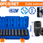 WMS2D02 (Wadfow 10 Pcs 1/2" deep impact socket set - P1C10)