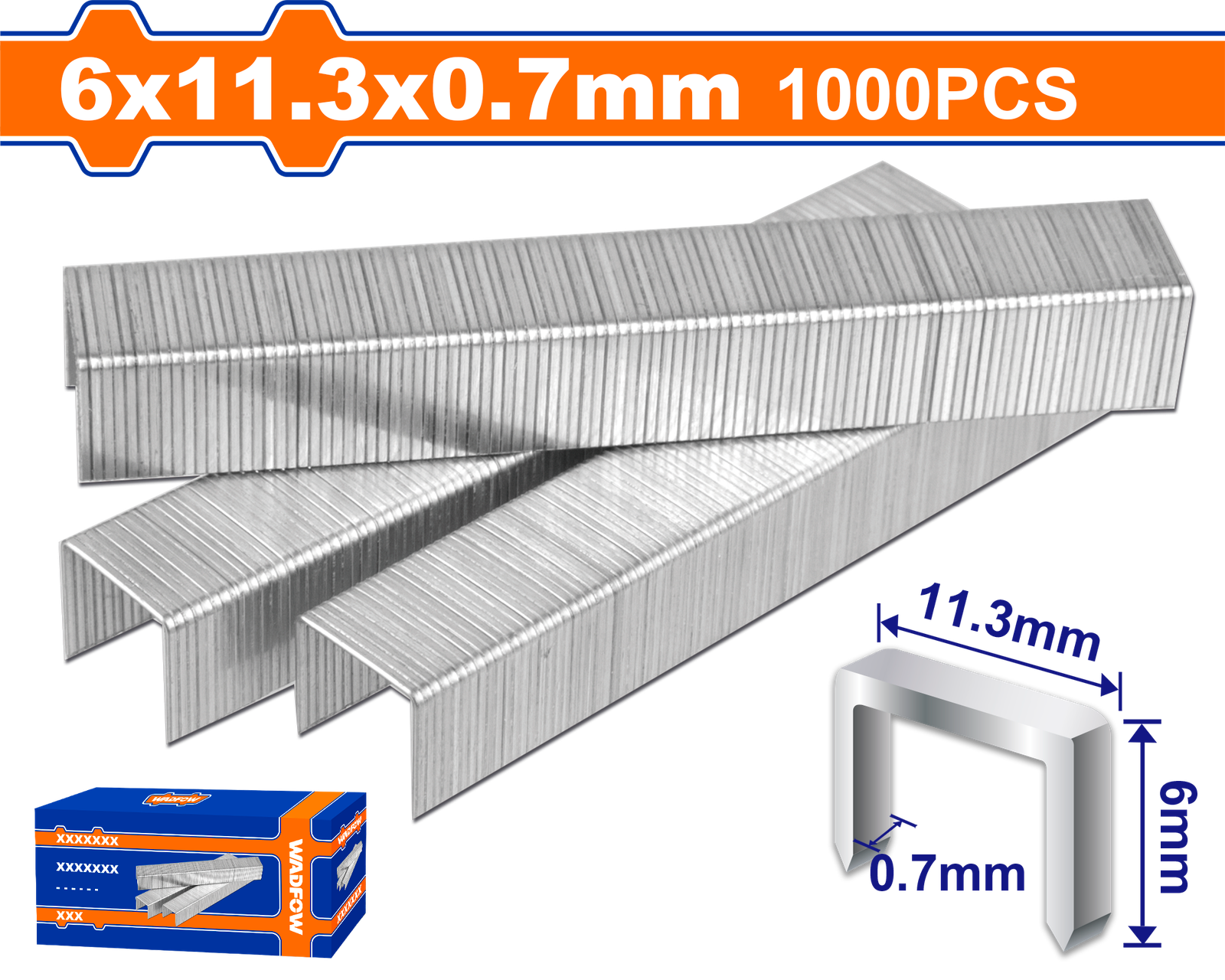 WNA0706-1.png WNA0706 (Wadfow Staples 6mm for WGU3614 and WGU1608 - P20C200) - Image 1