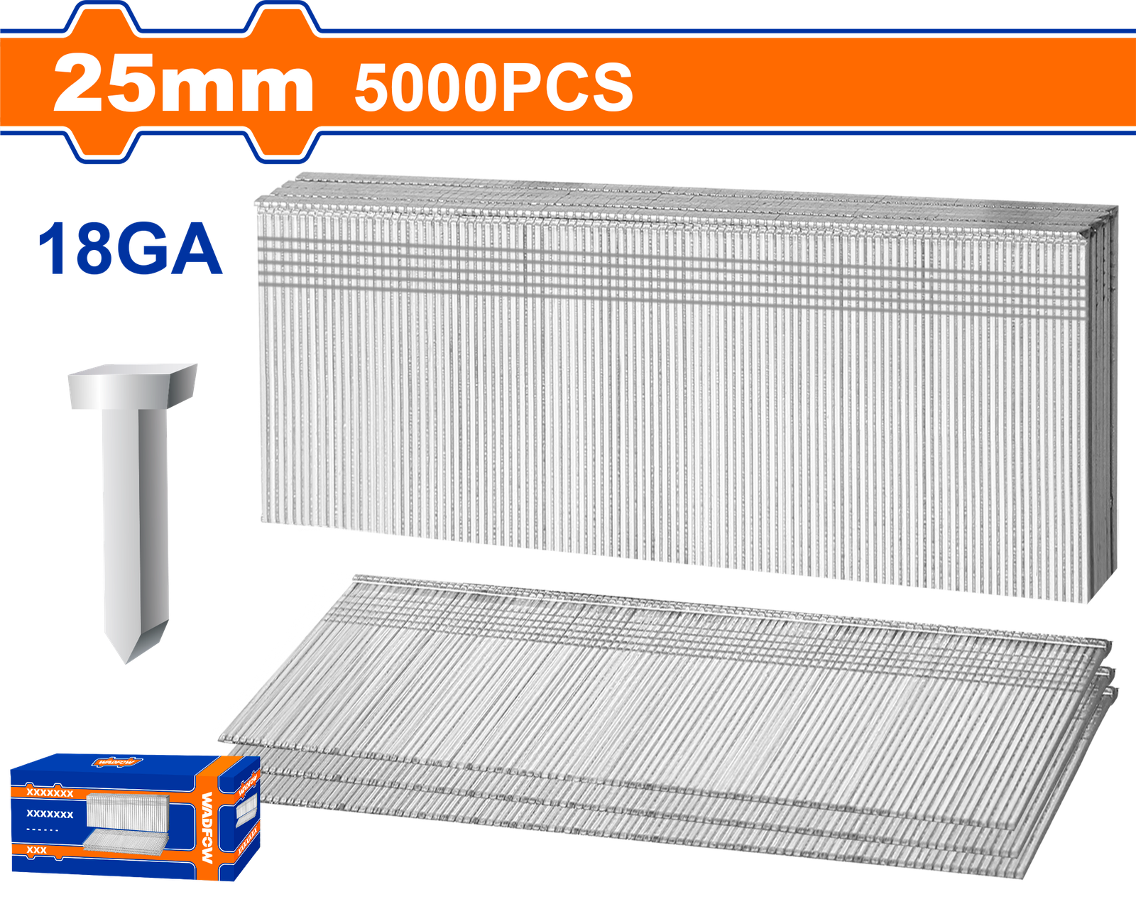 WNA18251.png WNA18251 (Wadfow Brad nail 25mm for WBN2540 - P1C20) - Image 1