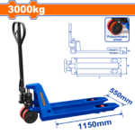 WNH1R30 (Wadfow Hand pallet truck 3000kg - C6)