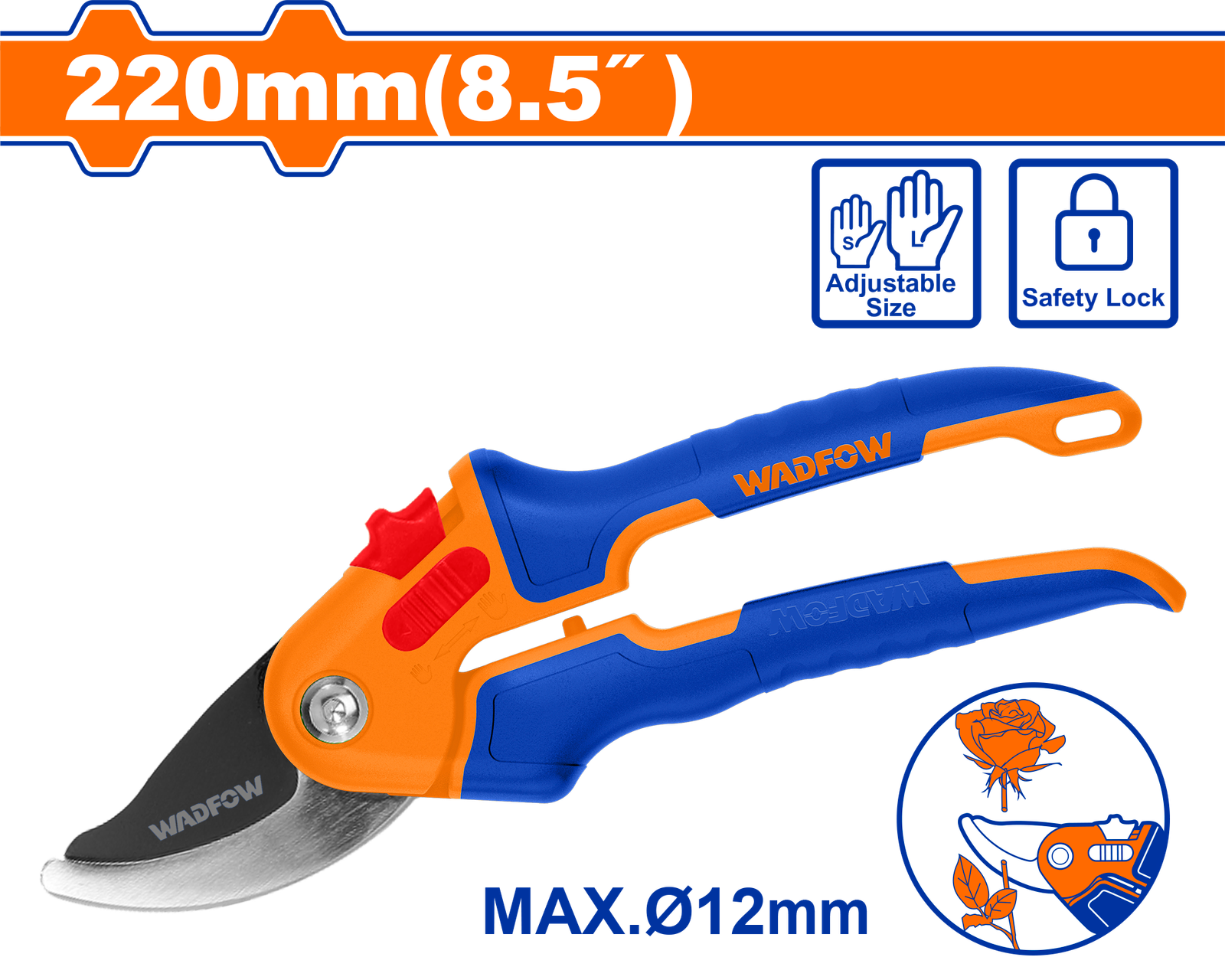 WPA1E06.png WPA1E06 (Wadfow Pruning shear 8.5" - P10C60) - Image 1
