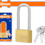 WPD2440 (Wadfow Long shackle brass padlock 40mm - P6C72)