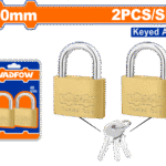 WPDT442 (Wadfow 2Pcs key alike brass padlock set 40mm - P6C72)