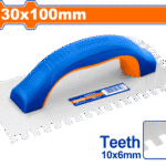 WPE4923 (Wadfow Plastering trowel with teeth 230x100mm - P10C40)