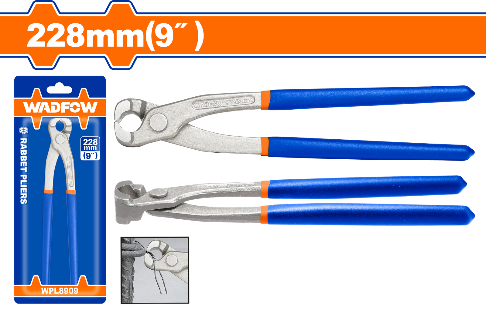 WPL8909.png WPL8909 (Wadfow Rabbet pliers 9" - C36) - Image 1
