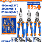 WPS0403 (Wadfow 3 Pcs compound action pliers set - P5C20)