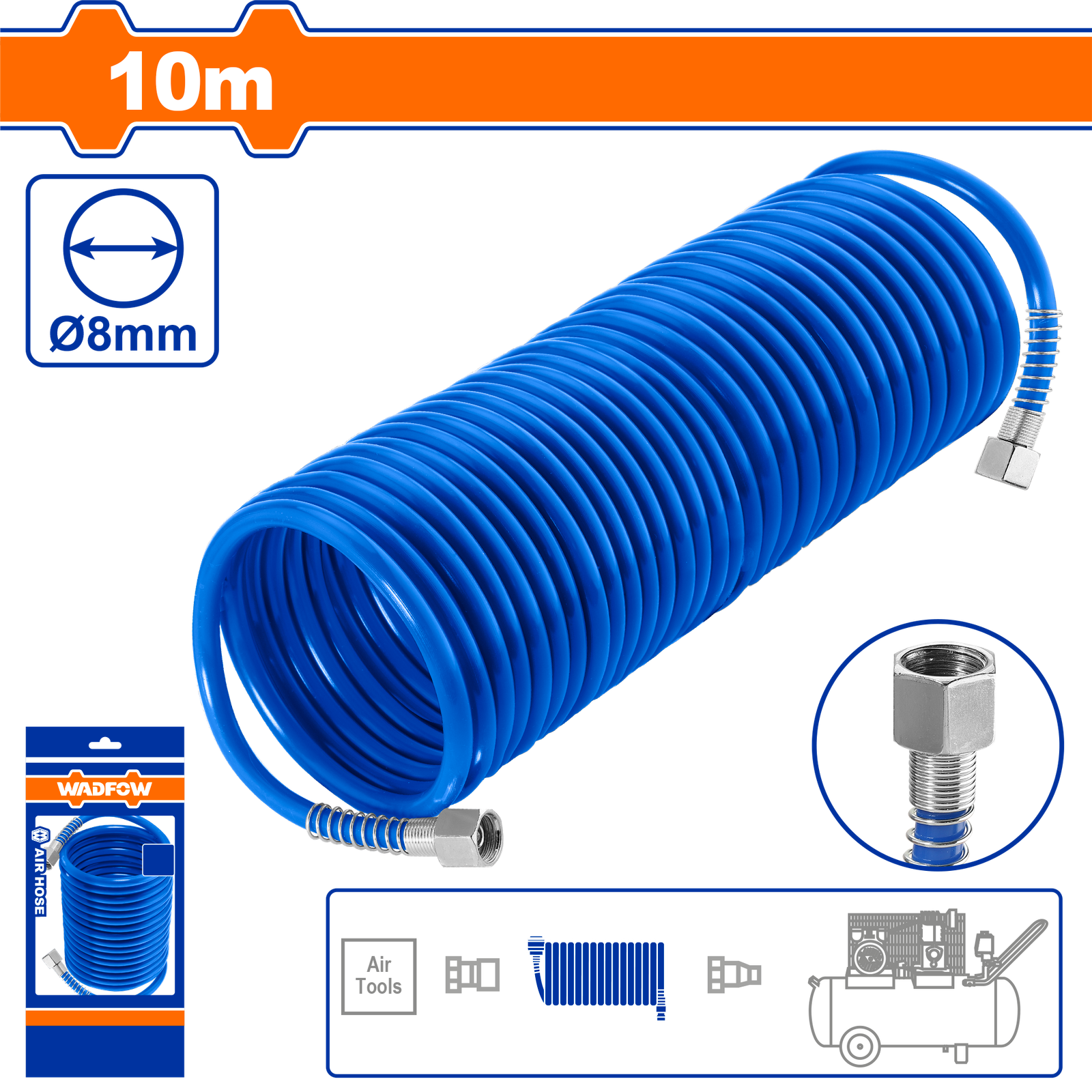 WQG1910.png WQG1910 (Wadfow Air hose 10m - C25) - Image 1