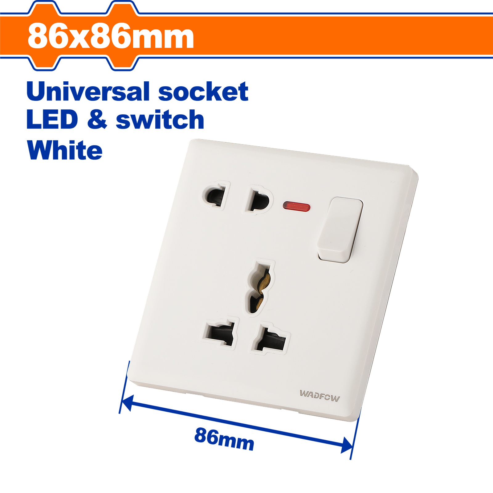 WQKA9U3A.png WQKA9U3A (Wadfow Universal Single Socket 13A - P10C100) - Image 1