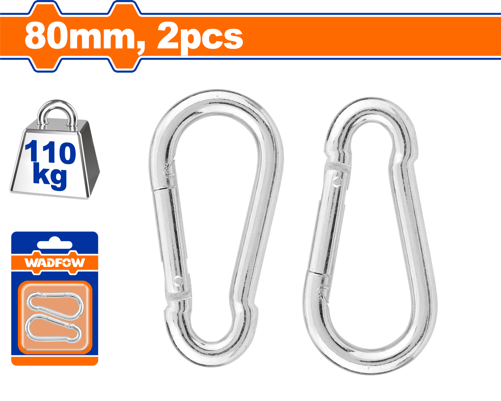 WQL2K04-1.png WQL2K04 (Wadfow Carabiner 110Kg - P1C40) - Image 1
