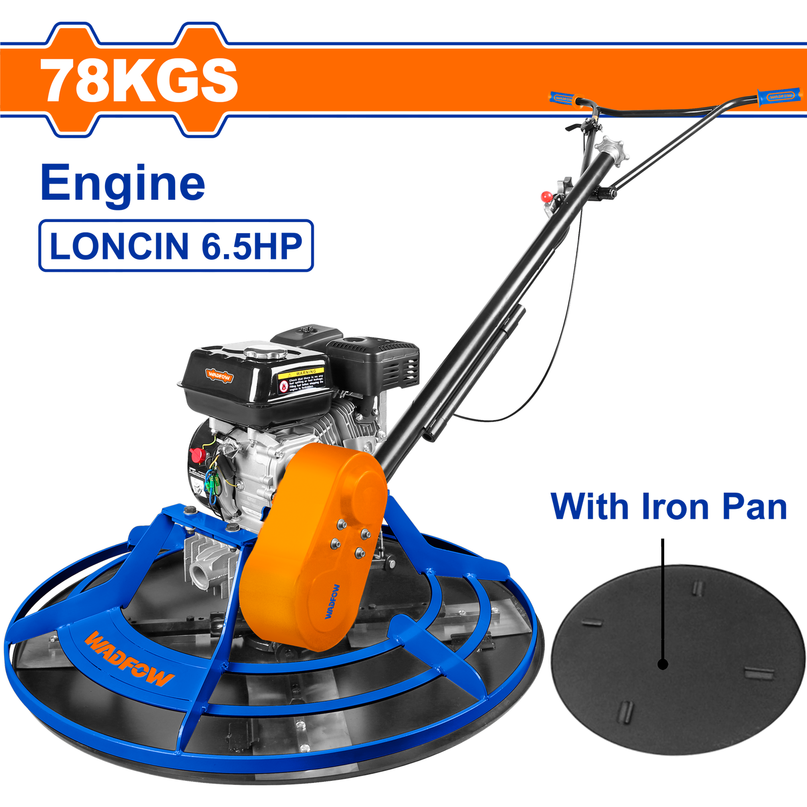 WQM1A36.png WQM1A36 (Wadfow Gasoline power trowel 6.5HP - C1) - Image 1