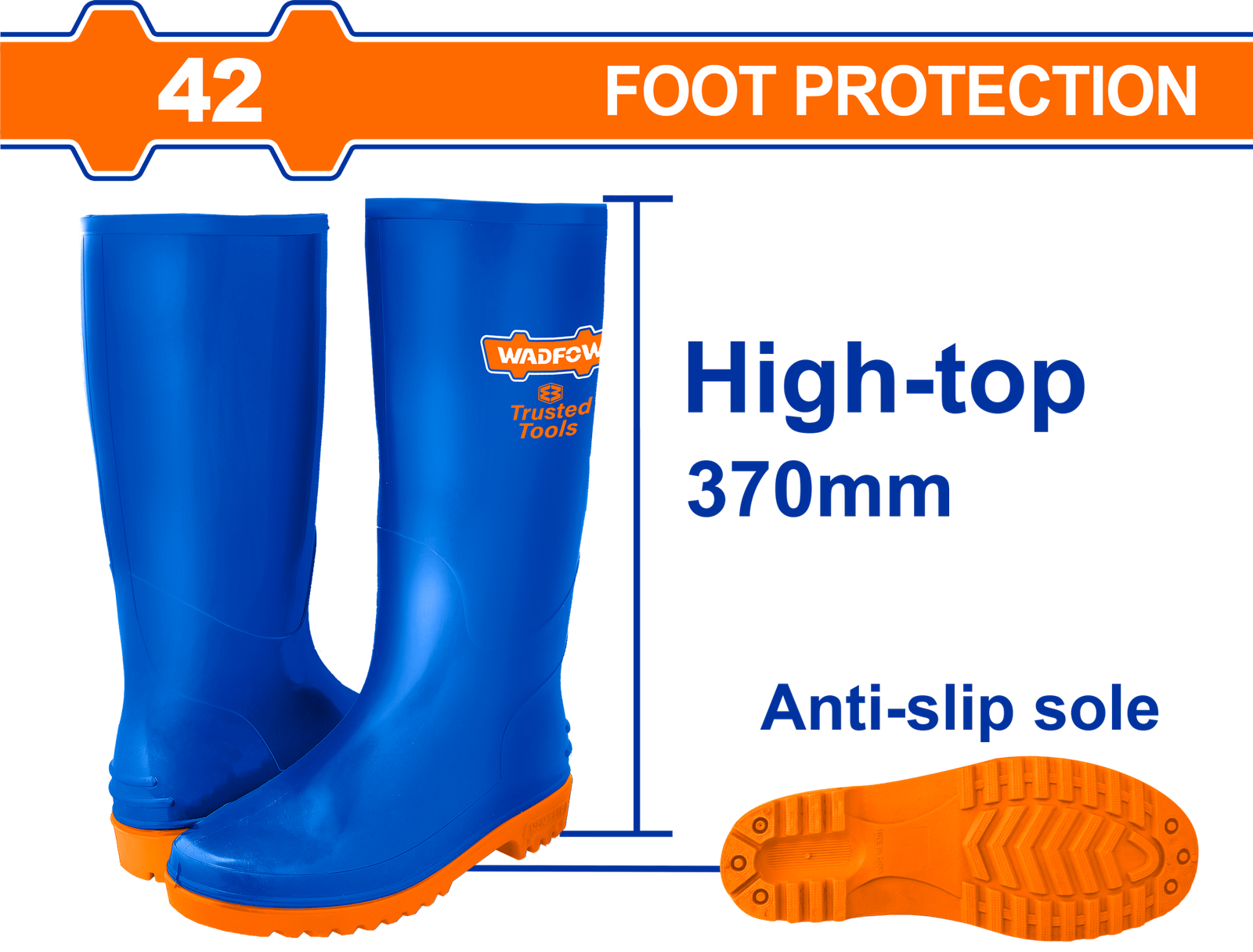 WRB1L42.png WRB1L42 (Wadfow Rain boots 42 - C12) - Image 1