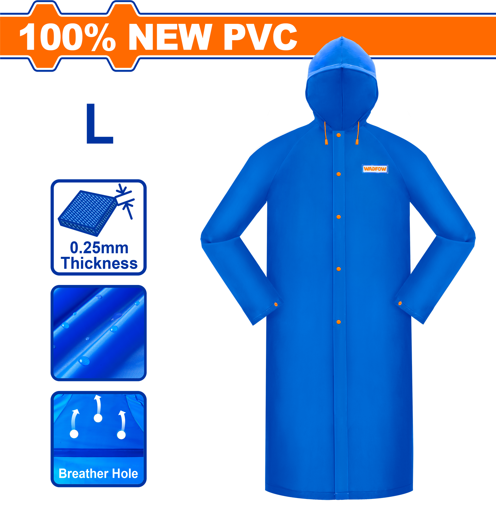 WRC200L-1.png WRC200L (Wadfow Rain coat L) - Image 1
