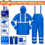 WRC50XL (Wadfow Rain suit with reflective strip XL - P1C20)