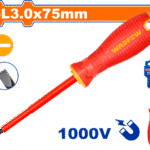 WSD7233 (Wadfow Insulated screwdriver SL3x75mm - P12C240)