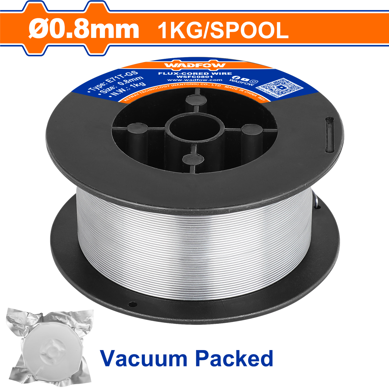 WSFC08012.png WSFC08012 (Wadfow Flux-cored wire 0.8mm - P1C20) - Image 1