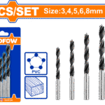 WSJ3K01 (Wadfow 5pcs wood drill bits set - C80)