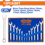 WSP1M12 (Wadfow 12 Pcs Combination spanner set 6-22mm - P1C8)