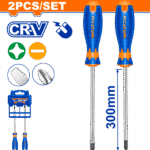 WSS1402 (Wadfow 2 Pcs Screwdriver set CRV 300mm - P10C40)