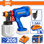 WSU30662 (Wadfow Cordless spray gun 20V + Battery - P1C8)