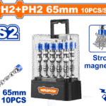 WSV3B01 (Wadfow Strong magnetic screwdriver bits 10pcs set S2 PH2 65mm - P25C100)