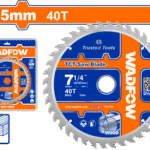 WTC1K05 (Wadfow TCT saw blade 7.25" - 40T - P25C50)