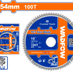 WTC2K03 (Wadfow TCT saw blade 10" 100T Aluminium - P5C25)
