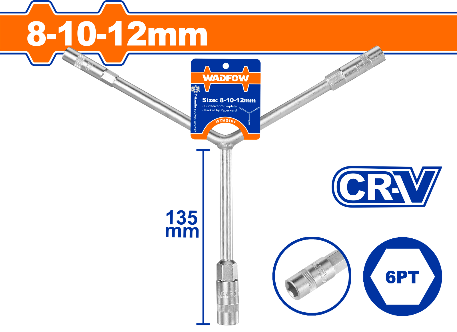 WTH2101.png WTH2101 (Wadfow Y-Type socket wrench 8-10-12mm - P10C40) - Image 1