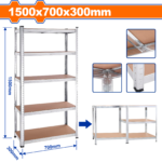 WTS1A73 (Wadfow 5-Tier adjustable storage shelves 1500x700x300mm - C1)