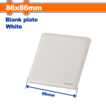 WUAA901A (Wadfow Blank plate 86x86mm - P20C200)