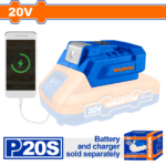 WUCP118 (Wadfow Cordless power adapter 20V to 5V - P20C40)