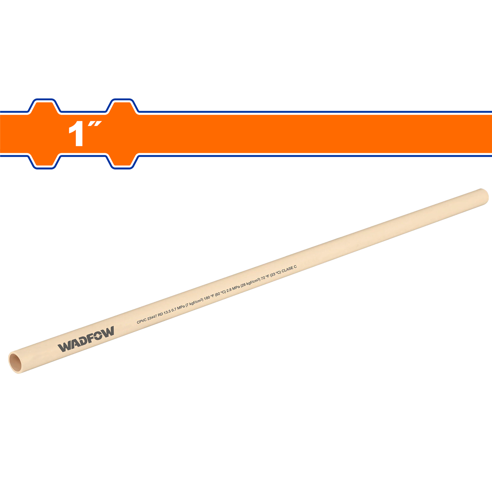 WVH2F21.png WVH2F21 (Wadfow CPVC Pipes 1"x3m - P1C15) - Image 1