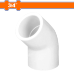 WVL1824 (Wadfow PVC 45° Elbow 3/4" - P20C440)