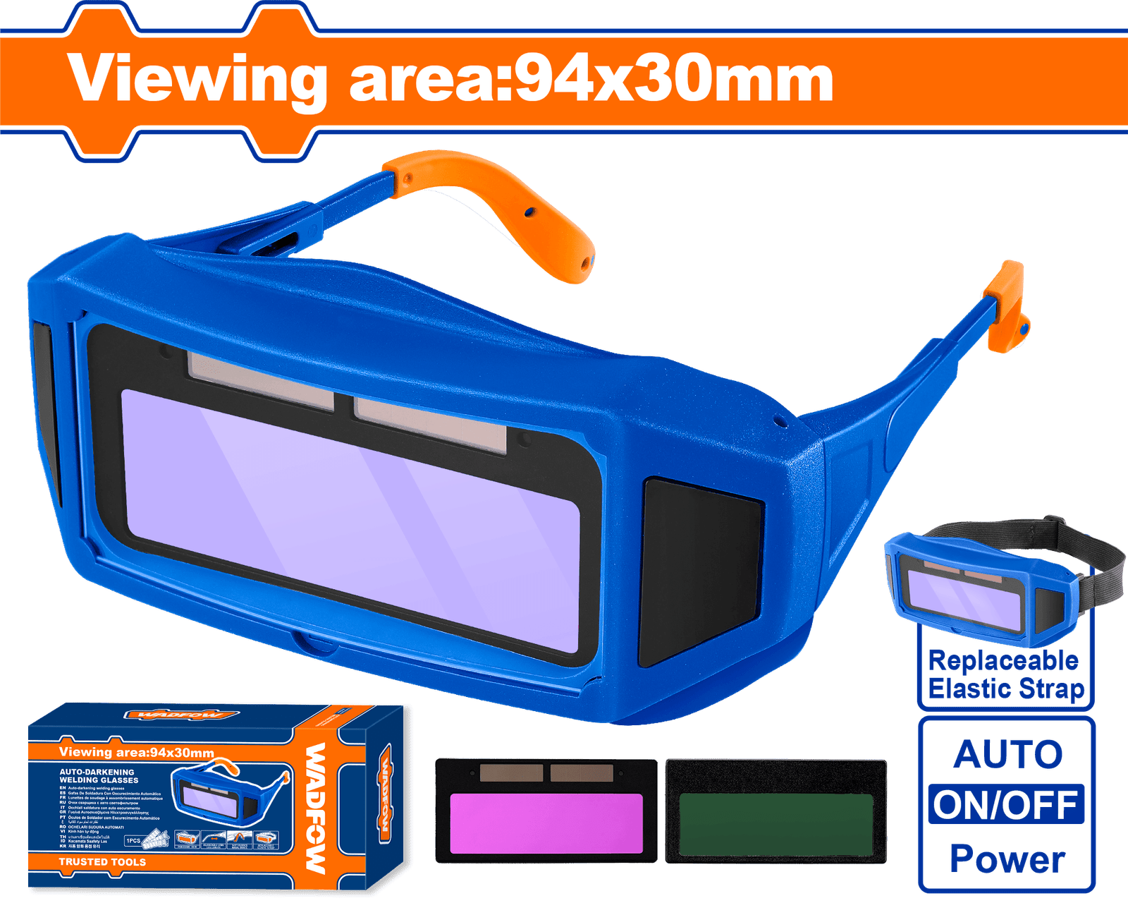 WWA1501-1.png WWA1501 (Wadfow Auto-darkening welding glasses - C40) - Image 1