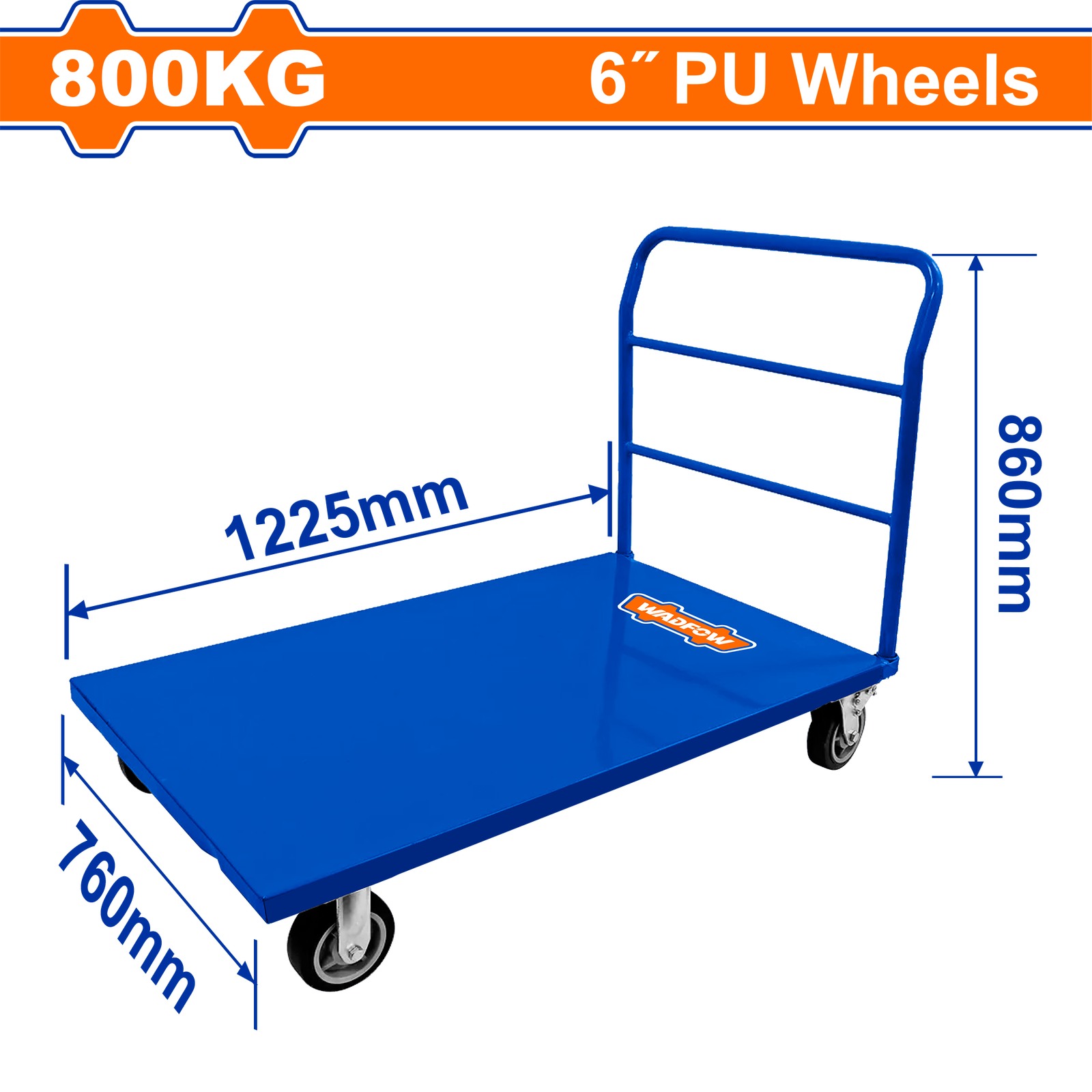 WWB1280.png WWB1280 (Wadfow Platform hand truck 800Kgs - P1C1) - Image 1
