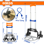WWB6A06 (Wadfow Foldable hand truck Aluminum 60Kgs - P1C4)