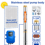 WWPDDC05 (Wadfow Solar deep well pump 2HP 110V - C1)