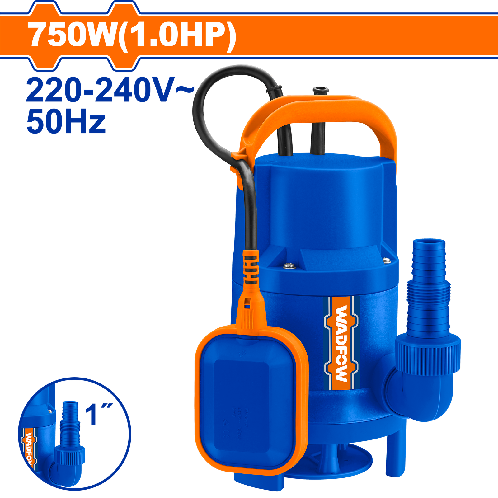 WWPFW03.png WWPFW03 (Wadfow Sewage submersible pump 1HP) - Image 1