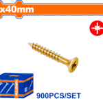 WXS5522 (Wadfow 900pcs Chipboard screw 4x40mm - P1C10)