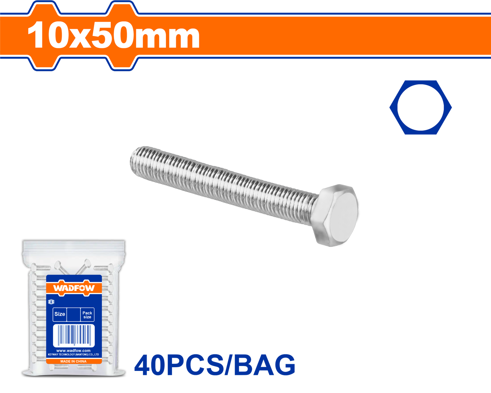 WXSP936.png WXSP936 (Wadfow Bolt 10x50mm 40pcs - P1C18) - Image 1