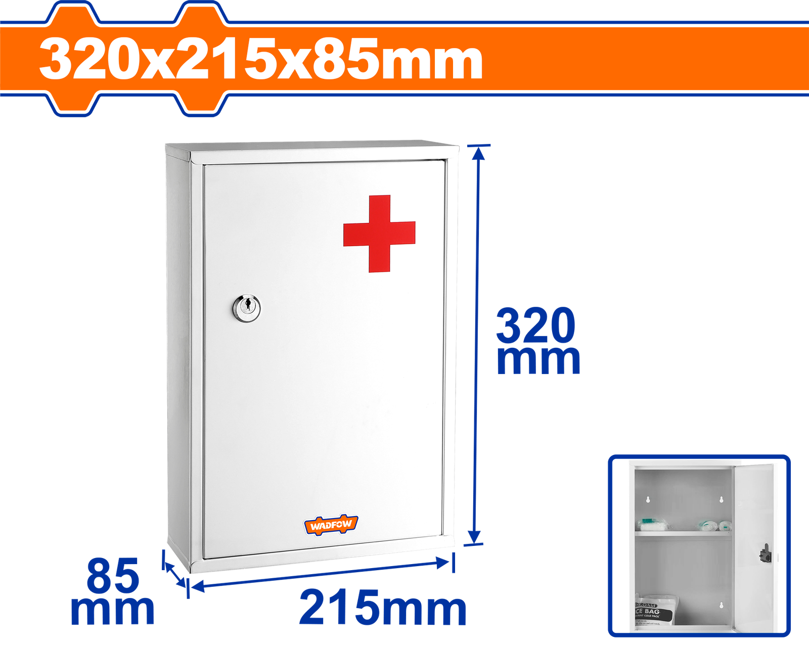 WYYX4501.png WYYX4501 (Wadfow Medical cabinet 32x21x8cm - P1C10) - Image 1