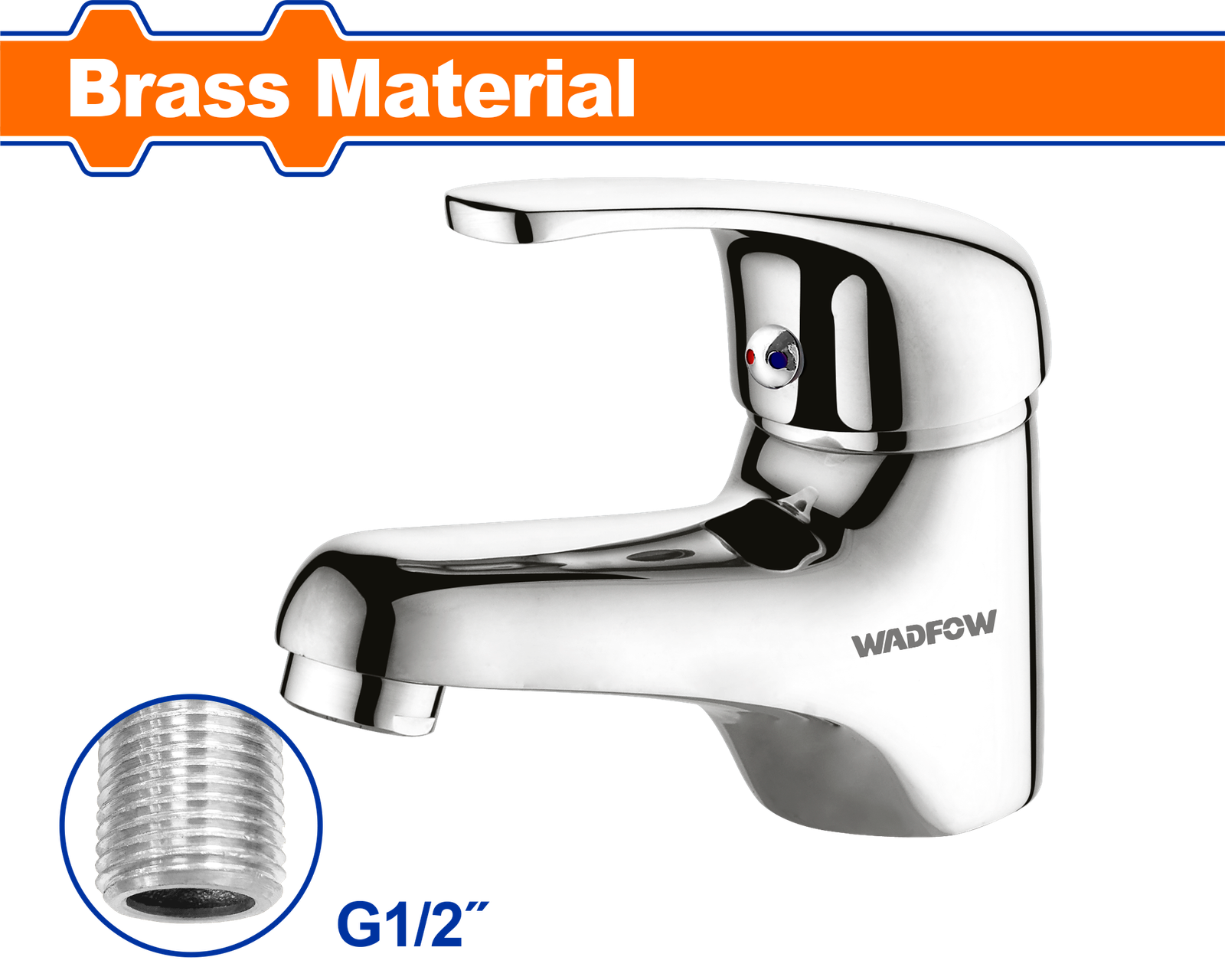 WZD1501-1.png WZD1501 (Wadfow Basin mixer faucet brass - P1C20) - Image 1