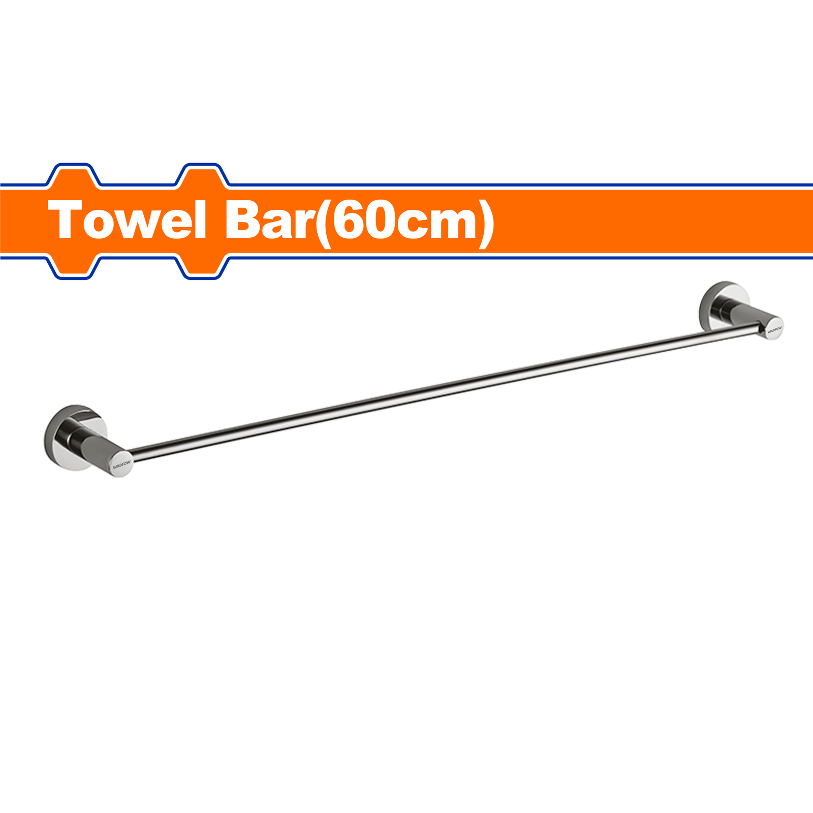 WZG1503.png WZG1503 (Wadfow Towel bar silver - P1C25) - Image 1
