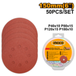 AKRS1500511 (Sanding sheet 50pcs set for random orbital sander 150mm - P10C20)