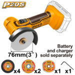 CAGLI7601 (Cordless mini cut-off tool 20V 3" - P1C10)