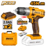 CDLI200528 (Lithium-Ion cordless drill 20V 45Nm + 2 Battery - C5)